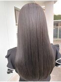 【透けるグレーベージュ】髪質改善メテオカラー