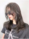 ブルーグレーレイヤー_ショコラアッシュふんわりカール_ba404702
