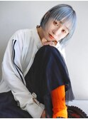 Emma  ecole ペールブルー×ハイtーンミニボブ by 久保大和