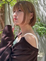 ロンドルーチェ 心斎橋(Lond luce)&nbsp;ダークアッシュ/ミディアムレイヤーカット［髪質改善/縮毛矯正］