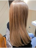 beige w color__マロンベージュ_かきあげ