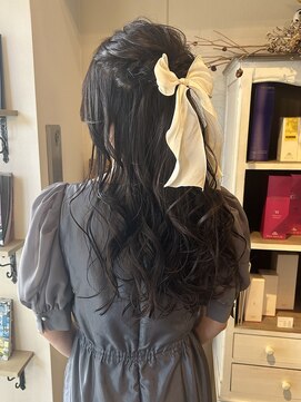 ヘアーデザイン シュシュ(hair design Chou Chou by Yone) リボン/ハーフアップ/リボンアレンジ