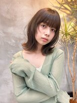 前髪ありミディアム