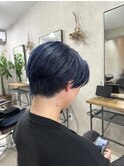 韓国ブルーブラック【センターパート/宇都宮/刈り上げなし】