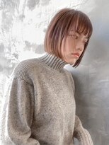 ギークス(GEEKS)&nbsp;【GEEKS渋谷】ワンブリーチ/ミルクティーベージュ/レイヤーボブ