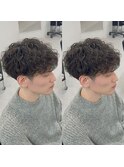 マッシュ波巻きスパイラルパーマ