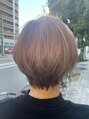 リズ 都島店(Lis)&nbsp;ショートボブスタイル♪ハイトーンカラーピンクベージュ