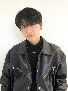 ニューヨークニューヨーク 阪急高槻店(NYNY) 韓国風シースルーマッシュメンズ黒髪短髪スーツ2ブロ