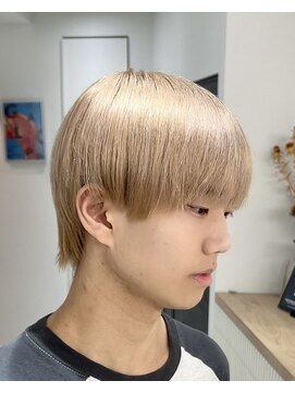 メンズペレ 渋谷(MEN'S PELE) スペインカール/スパイキーショート/ブルーブラック/渋谷