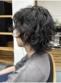 【oasisオグラ】大きめウェーブカールパーマ/マッシュショート