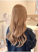 ヘーゼルベージュカラーケアブリーチ佐賀ミルクティーグレージュ
