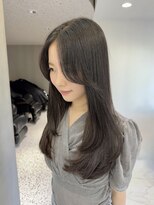 レイヤー　髪質改善　地毛風カラー