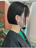 栄小顔丸みボブ