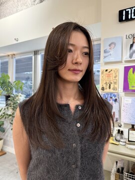 オリーブグレー/グレージュ/チャコールグレー/大阪梅田/縮毛矯正