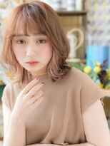 カバーヘア ブリス 上尾西口店(COVER HAIR bliss)&nbsp;外国人風ハイトーンカラー抜け感小顔ロブh4上尾20代30代40代