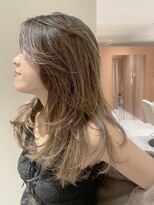 ノラキチジョウジ(NORA KICHIJOJI)&nbsp;耳かけロングレイヤーフェイスレイヤーハイライトカラー