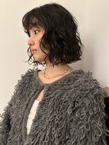 ニーム(nimes)&nbsp;ボブパーマドライパーマボブ前髪パーマ黒髪パーマ