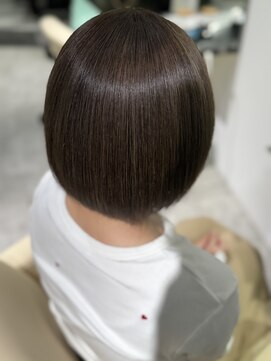 白髪ぼかし髪質改善ストレート酸性ストレート40代50代心斎橋