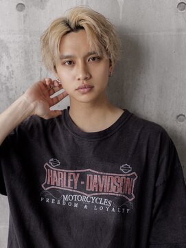 ガロウ 大通店(garou) MEN’S HAIR/サーフカール/刈り上げセンターパート/盛岡101