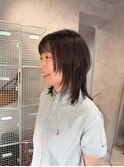 ウルフカット/レイヤーカット/ダークブルー