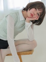 ユニカバイミリー(unica by milly)&nbsp;【unica緑地公園】ショートボブ×オリーブアッシュ