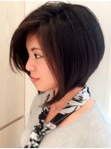 【M.SLASH】大人モードなナチュラルカラー前下がりボブ