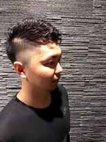 ヒロギンザ 浜松町店(HIRO GINZA) ツーブロックビジネスショートレイヤーかき上げコンマヘア