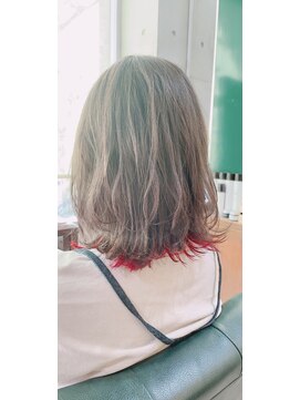 クローバー(CLOVER) インナーカラー×鬼滅カラー♪