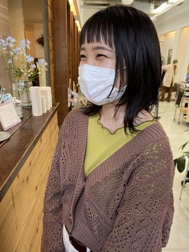 クリアーオブヘアー 池下店(clear OF HAIR) オン眉×ウルフボブ