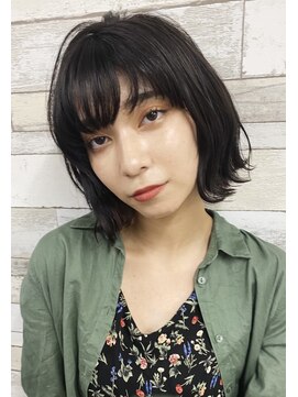 フラミューム たまプラーザ(flammeum) 外はねボブ×アッシュブラウン【フラミュームたまプラーザ】