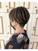 ハンサムショート×ハイライト