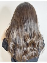 ジーナ 銀座(Zina) かきあげロング/マロンベージュ/逆三角/髪質改善【Zina銀座】