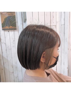 フレア志ミラーレ(flare) ミニボブ×イヤリングカラー