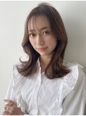 【Violet】韓国風♪シースルーバング×鎖骨ミディアムエギョモリ