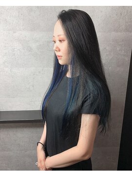 アミダ(AmiDA) 艶カラー☆インナーブルー