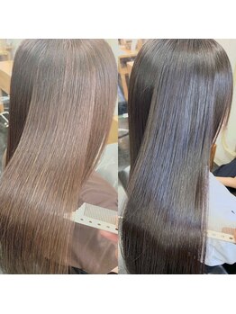サラ HAIR&MAKE sala 桜ヶ丘店の写真/酸熱トリートメントで髪をケアしながら、髪の芯からキレイに♪艶感たっぷりの美髪へ◎