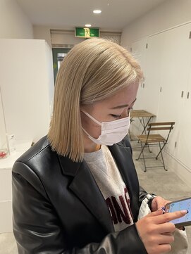 シェノン 武庫之荘(CHAINON) 髪質改善/グレージュカラー/黒髪/ココアベージュ/ボブウルフ