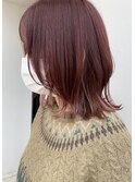 インナーカラー×レイヤーボブ
