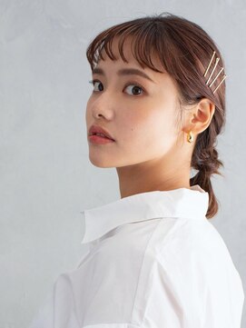 アース 新長田店(HAIR&MAKE EARTH) こなれ三つ編みポニー