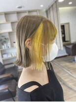 エメ ヘアー(aimer hair) beige × yellow