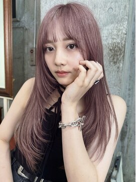 サイン 渋谷(SIGN) ザクザクレイヤーカット巻き方簡単ミディアムロング韓国表参道