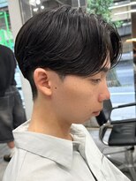 エルマーク 梅田(L-MARK) センターパートニュアンスパーマ韓国カルマパーマコンマヘア