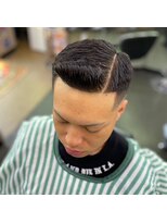 バーバーショップイシカワ(BARBER SHOP イシカワ)&nbsp;濡れパンサイドパートスタイル