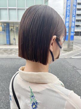 オーガニック アトリエ 大宮(organic+atelier) 20代30代ミニボブココアブラウン小顔美肌ストレート丸み