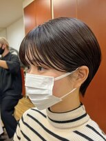 デビュー 沖縄泡瀬店(Debut)&nbsp;黒髪/ボブウルフ/ネビージュ/小顔/ワンレン/スペインカール