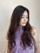 ヘアー 4038(HAIR.4038) ごくゆるチェリーブラウンパーマロングスタイル