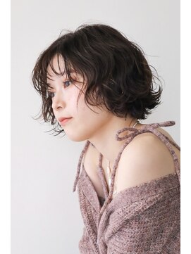 シスタ(SISTA) ミニボブパーマ大人ボブ/ピンクブラウン【自由が丘】