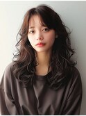 似合わせレイヤーカット×美髪ウェーブヘア