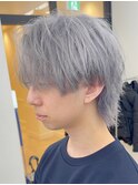 メンズハイトーングレーシルバーカラー