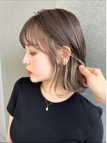 ロンドルピナス 小倉(Lond Lupinus) イメチェン外ハネボブ美髪ワイドバング顔周りレイヤーボブ/小倉